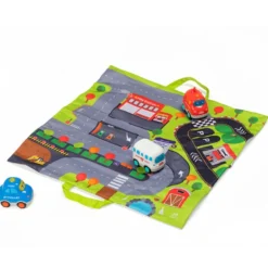 Alfombra de juegos con 3 coches