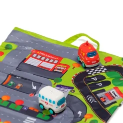 Alfombra de juegos con 3 coches