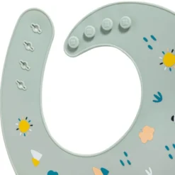 Baberos de silicona para bebés con bolsillos – 2 unidades