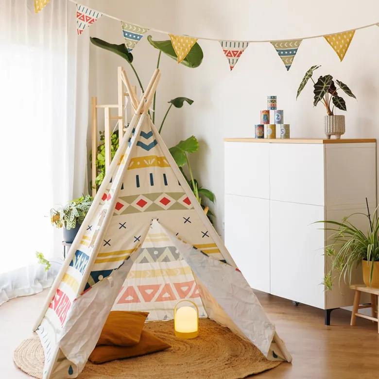 Banderola decorativa de tela estampada - Tribal