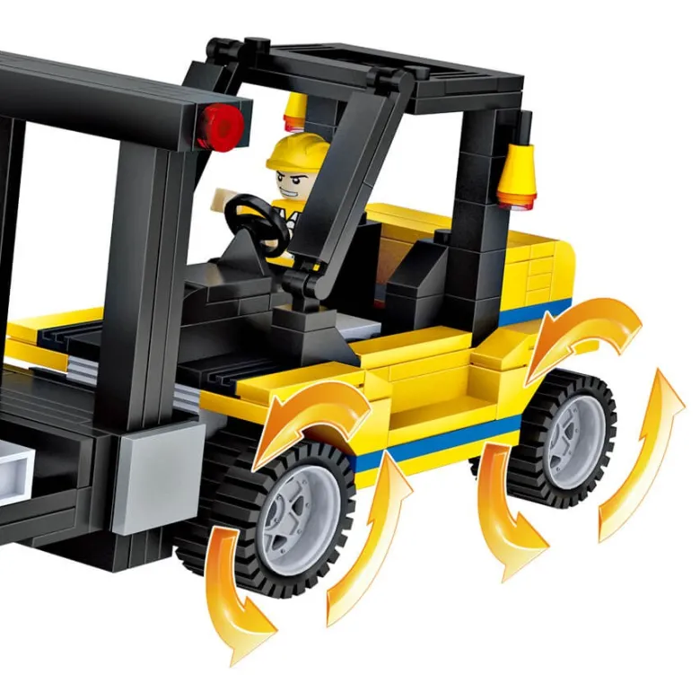 Bloques de construcción zona en obras – 804 piezas
