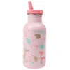 Botella de agua personalizable para niños con diseño de animales del bosque
