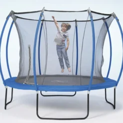 Cama elástica reversible azul y lima 305cm
