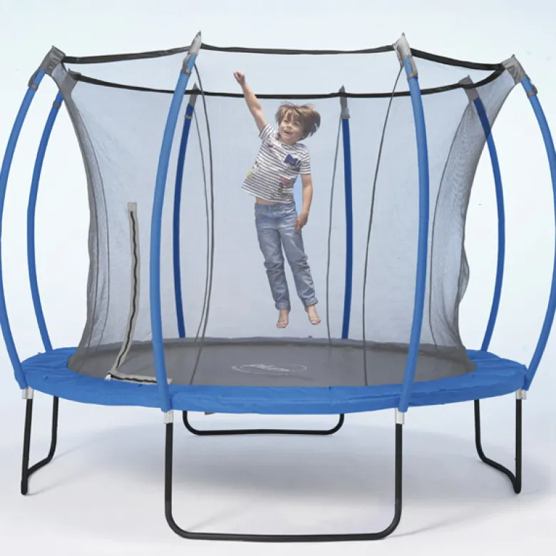 Cama elástica reversible azul y lima 305cm