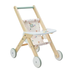 Carro de muñecas de madera