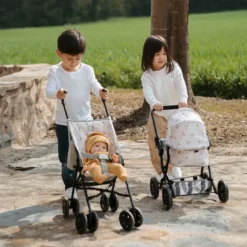 Cochecito plegable para muñecas & muñecos de 36cm