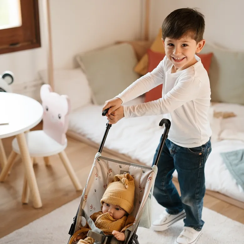 Cochecito plegable para muñecas & muñecos de 45cm