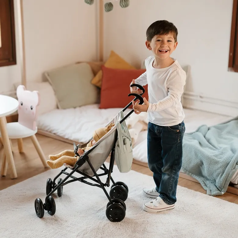 Cochecito plegable para muñecas & muñecos de 45cm