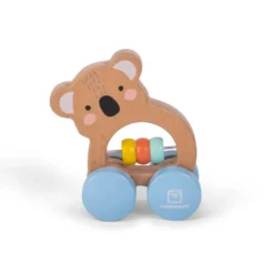 Coche de madera con cuentas - Koala