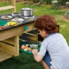Cocina para exteriores con depósito y fregadero