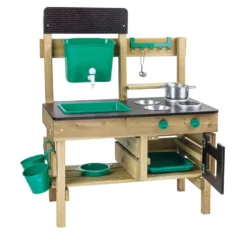 Cocina para exteriores con depósito y fregadero