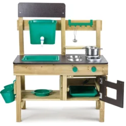 Cocina para exteriores con depósito y fregadero