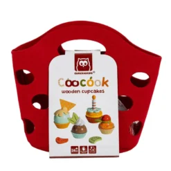Cupcakes de madera para jugar a construir y crear