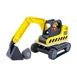 Excavadora de madera con accesorios