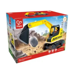 Excavadora de madera con accesorios