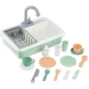 Fregadero de cocina con grifo motorizado