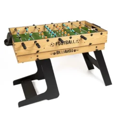 Futbolín y billar plegable 2 en 1