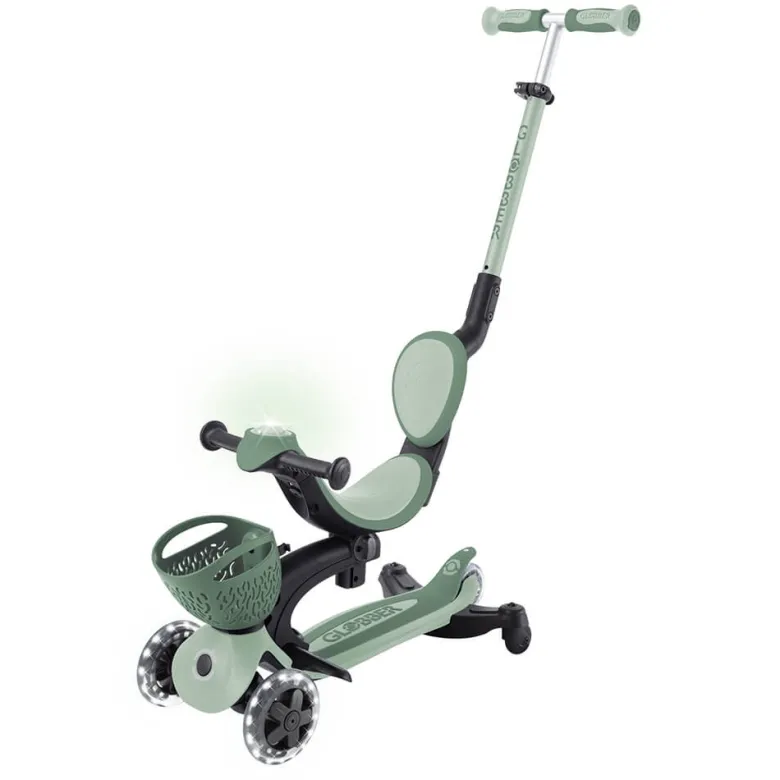 Go Up Baby Lights 360 – Patinete Evolutivo con Luces (Sage/Oliva)