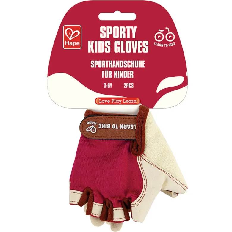 Guantes protectores infantiles sin dedos – Sports Kids Rojo