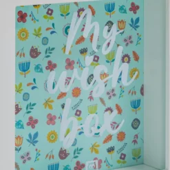 Hucha infantil transparente con estampado de flores – My Wish Box