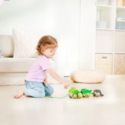 Juego Arrastre Familía de Ranas