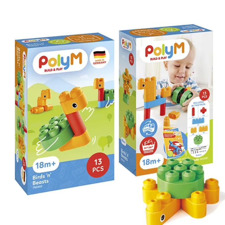 Juego construcción pájaros y bestias