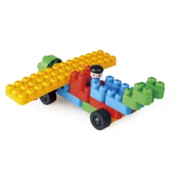 Juego construcción vehículos de zoo