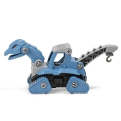 Juego de construcción camión grúa dinosaurio – Blue Dino