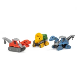 Juego de construcción camión grúa dinosaurio – Blue Dino