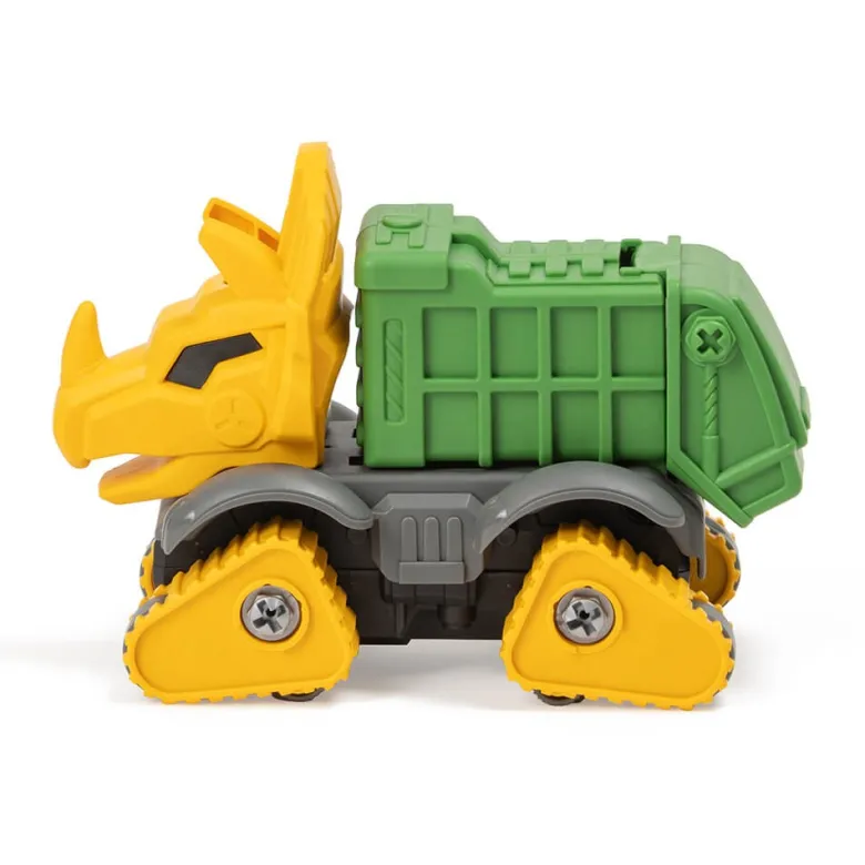 Juego de construcción camión volquete dinosaurio – Green Dino