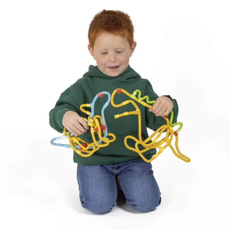 Juego de construcción 3D con piezas blandas dinosaurios – 71 piezas