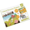 Libro de pegatinas reutilizables – World Animals Stickers