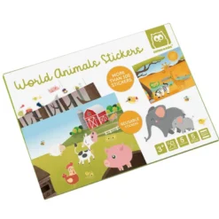 Libro de pegatinas reutilizables – World Animals Stickers