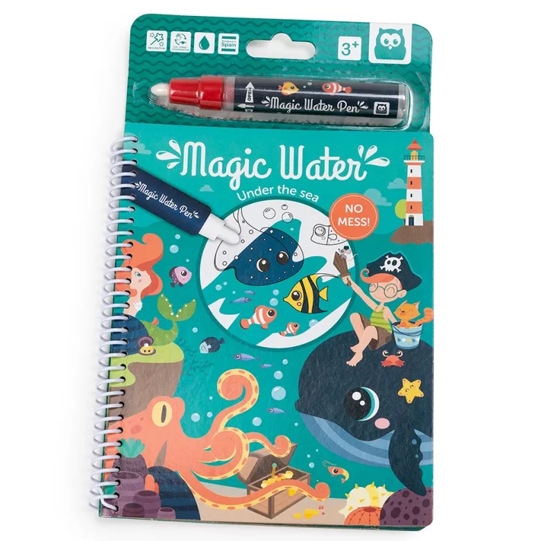 Libro para pintar con agua - Magic Water Bajo el Mar