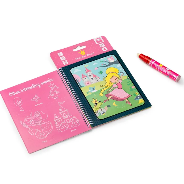 Libro para pintar con agua - Magic Water Princesas