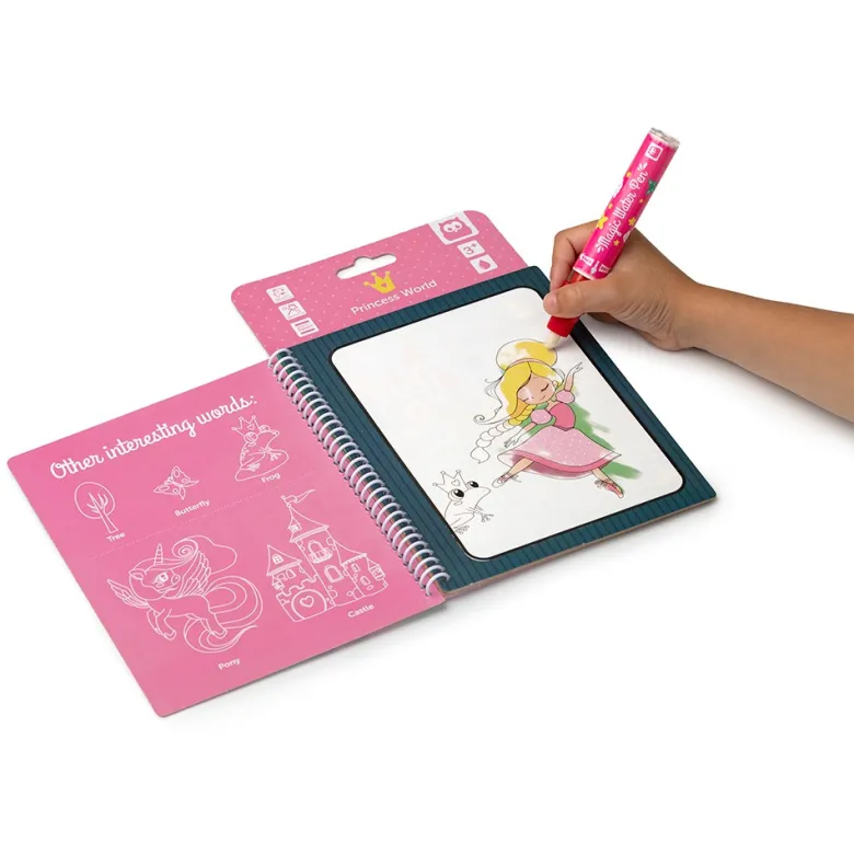 Libro para pintar con agua - Magic Water Princesas