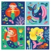 Láminas para pintar con arena de colores – Sirenas