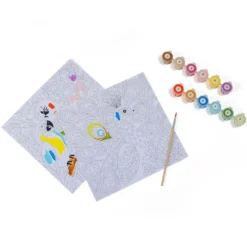 Láminas para pintar con números – Pájaros Multicolor