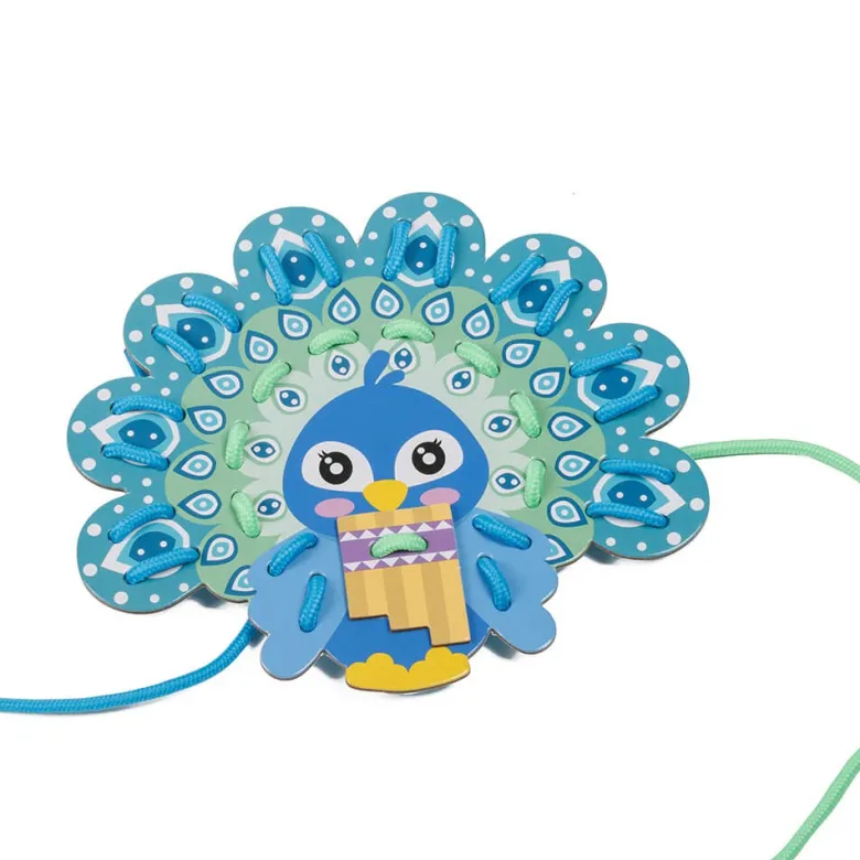 Láminas para trazar con hilos de colores – Lacing Animals