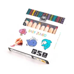 8 lápices gruesos de colores - Baby Jumbo