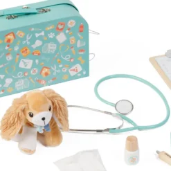 Maletín profesional de juguete con 14 accesorios - Veterinario
