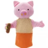 Marioneta cerdito naranja