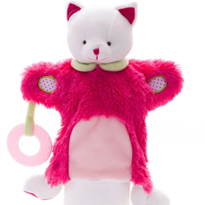 Marioneta y Dou Dou gatita rosa 2 en 1