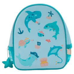 Mochila de playa azul