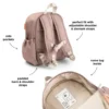 Mochila infantil Tiny Farm Powder Rosa