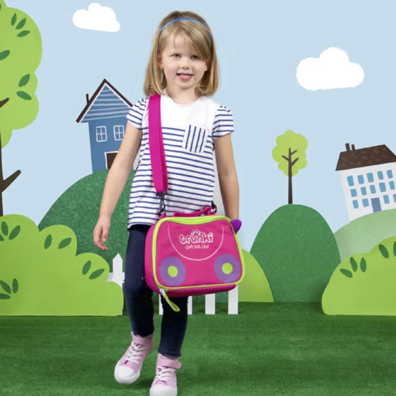 Mochila portalimentos rosa