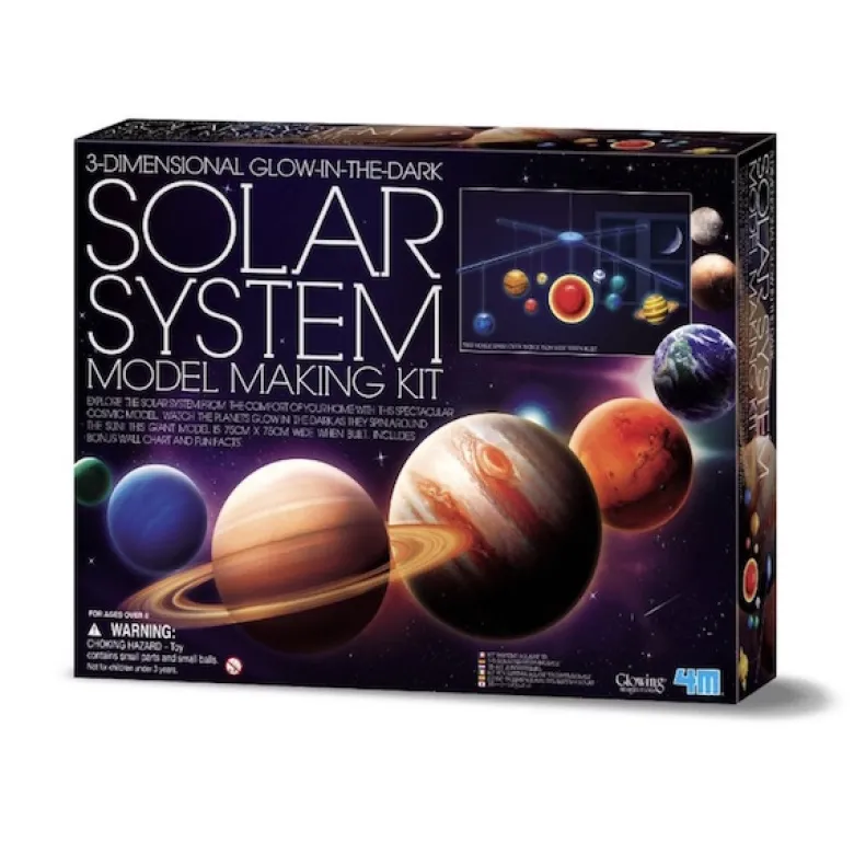 Móvil 3D del Sistema Solar para construir y observar