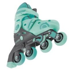 Patines evolutivos 2 en 1 para patinar en linea - Talla 30-33 color menta