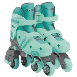 Patines evolutivos 2 en 1 para patinar en linea - Talla 30-33 color menta
