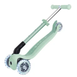 Patinete ecológico, plegable y con luces Junior – Pistacho